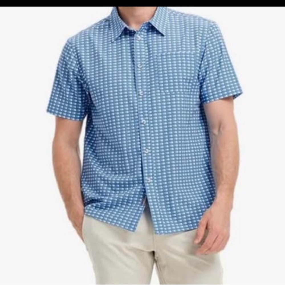 Men's Blue Checkered Casual Shirt